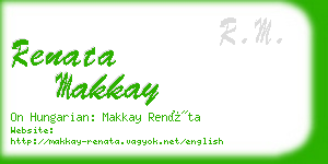 renata makkay business card